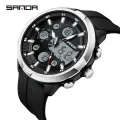 【Miga Plaza】 New Electronic Men Fashion and Leisure Watch Waterproof Night Glow Multi functional Watch SD9053-3. 
