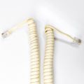 Black Or White Coiled Telephone Phone Handset Spiral Cord Cable 6ft RJ9 RJ10 4P4C Phone Receiver Spiral Cable 1.5m. 