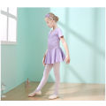 Children's Dancing Clothes Spring and Summer Ballet Dance Dress Girls' Long-Sleeved Examination Exercise Clothing Dancing Dress Short-Sleeved Dance Clothing. 