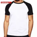 White And Black Long Sleeves Men's T Shirt New Style 155GSM Comfortable, Durable & Soft Material.. 