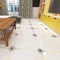 18Pcs PVC Self Adhesive Tile Gap Sticker Waterproof Wear Resistant Floor Slant Stick Art Soft Floor Sticker for Living Room Floor & Kitchen & Bathroom Walls. 
