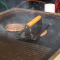 Cast Iron Rectangular Burger Press. 