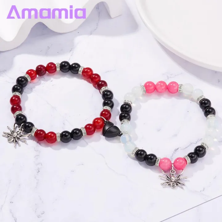 Heart-shaped%20Couple%20Bracelet%20Spider%20Heart%20Magnetic%20Couple%20Bracelet%20Colorful%20Beads%20Jewelry%20Gift%20for%20Halloween%20less%20Than%20-%20Image%205