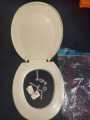 Commode Seat Cover Bathroom Seat Cover Malaysian Technology Round Plastic white/pink/blue/green/ivory. 