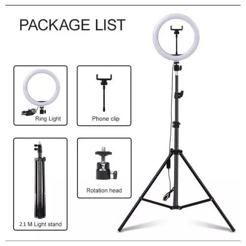 10"%20inch%20LED%20Ring%20Light%20with%207%20Ft%20Tripod%20Stand%20Combo%20and%20Phone%20Holder%20-%20Image%202
