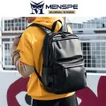 Fashion Men’s Backpack Unisex Portable Laptop Backpack Soft PU Backpack Business Travel Bag Notebook Bag College Commuting Backpack Leisure School Bag For Travel Study Business. 