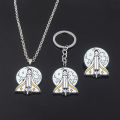 The Last Of Part 2 Necklaces Tlou Joel Ellie Rocket Spaceship Firefly Logo Pendant Necklace For Women Men Badge Jewelry. 