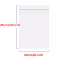 20*25CM - 8*10inch 20/50/100pcs/pack Resealable Zip Lock Bags Self Seal Clear Plastic Ziplock Poly Bag Food Storage Package. 