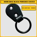 Door ring steel black powder coated door window. 