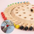 memory chess Kids Wooden Memory Chess Match Stick Montessori Board Game Educational Color Cognitive Learning Toys Block Puzzle Game GiftWooden Toys. 