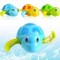 【HOT】 Single Sale Cute Cartoon Animal Tortoise Classic Baby Water Toy Infant Swim Turtle Wound-Up Chain Clockwork Kids Beach Bath Toys. 