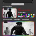 Gaming Cod Pattern Rgb Of Led Gamer Support Large Lighting Computer Desk Custom Mousepad Pad Duty Mat Pad Diy Mouse Call(Gray_250X300X3Mm). 