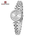 NAVIFORCE NF 5034 Wrist Watch Two Movement Quartz Men Watch 3ATM Business Male Watch Week Date Calendar Alarm Backlight Timer Wristwatch for Women with Stainless Steel Strap curren naviforce Band Warranty Ge. 