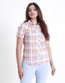 Spring & Summer Checked Shirt with Short Sleeves. 