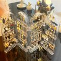Jewelry Shelf Display Stand Home Storage Necklace Earrings Hanger Storage Box Large Capacity Transparent Jewelry Box. 
