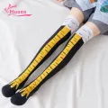 Muses Mall Color Matching Stockings Chicken Feet Print Over Knee Length Anti-slip Warm Calf Socks for Women Perfect Valentine's Day Gift Women Chicken Feet Stockings. 