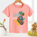 Summer New Children's Clothing Dinosaur Cartoon Print Children Boy Boy T-shirt Short Sleeve Round Neck Casual Tops Clothes Tee. 