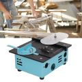 Table Saw Machine Woodworking Table Saw Speed Adjustment 4000RPM Mini Low Noise US Plug 110-240V Rust Resistance for Hand Made Works. 