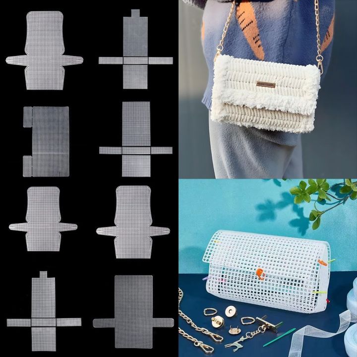 DIY%20Plastic%20Weaving%20Plastic%20Mesh%20Cloth%20White%20Craft%20Bag%20Fixed%20Grid%20Sheet%20Handmade%20Knitting%20Crochet%20Bags%20Plate%20Bag%20Accessories%20-%20Image%208