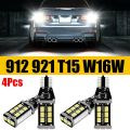 4Pcs Bright White Canbus LED Bulb for Car Backup Reverse Lights 912 921 T15 W16W. 