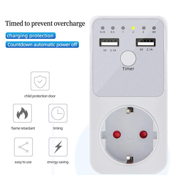 EU US Relay Switch Protector Socket Voltage Holder Digital Surge ...