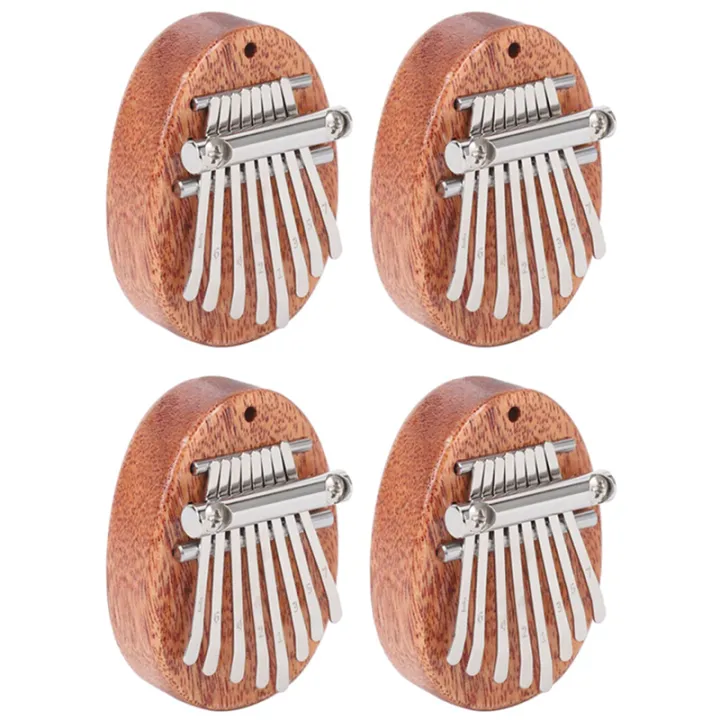 4X 8 Key Mini Kalimba Exquisite Finger Thumb Piano Marimba Musical Good Accessory Pendant Gift