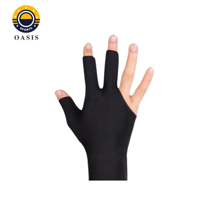 Oasis Elastic Billiards Glove Anti-slip Breathable Billiards Glove for Men Women Perfect for Snooker Cue Sports Right Hand Fit Sweat-absorbing Material Billiards Accessories