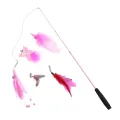 huanhuang® Telescopic Cat Teasing Interactive Stick Feather Wand with Bell Pet Supplies. 