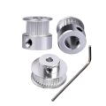 3D Printer Parts GT2 Timing Pulley 20 36 40 Teeth Aluminum Bore 5MM 8MM Width 6MM Gear Fit 2GT Timing Belt Wheel. 