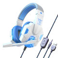 SY830MV Wired Headsets Over-Ear Stereo Earphones Cool Lighting Gaming Headset For Smart Phones Computer Laptop Tablet. 