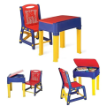 Kids Gift APPLE DESK & CHAIR,  JR Study Desk (Pepsi Blue/Bright Red/Yellow), Junior's Study Set Kids Desk and Chair Study Chair portable and Table, kids desk and chir sri lanka powerton.lk product.. 