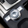 Car Multimedia Button Trim Cover Decoration Sticker for Mercedes Benz C E Class W204 CLS GLK C180 E260 2007-2017. 