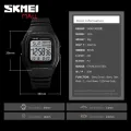 【Miga Plaza】SKMEI 1278 Men's Sports Watch Dual Time 5 Groups Daily Alarm Snooze Hourly Chime Timer Chronograph Countdown Calendar 50m Waterproof Backlight. 