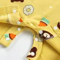 Cotton Short-Sleeved Jumpsuit for Baby Boys and Girls. 