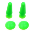 Silicone Eyeball Protective Cover Embedded Wire Double Eyelid Protector Prosthetic Eye Piece Suction Cup Eye Pad Green. 