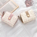 Printed Wallet Holder Girls Cute Purse Women'S Short Card Holder for Birthday Casual Gift Teenagers Fashion Personal. 