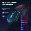 aming Keyboard Mouse Combo, RGB USB Wired Gaming Keyboard with Comfortable Wrist Rest, 6400 DPI Programmable Gaming Mouse for PC, Laptop Work and Game. 