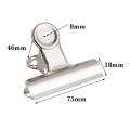 Stainless Steel Bulldog Clips Metal Office Paper Clip Binder Grip Clamp 75mm. 