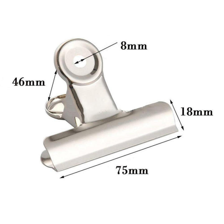 Stainless%20Steel%20Bulldog%20Clips%20Metal%20Office%20Paper%20Clip%20Binder%20Grip%20Clamp%2075mm%20-%20Image%204