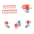 120Pcs/Set Leaf Spring Nut Grease Fittings Grease Couplers Grease Fitting Hydraulic Zerk Grease Durable Easy Install. 