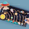 Wood Planets Game Preschool Learning Activities Science Toy Jigsaw Planet Matching Game. 