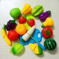 7pcs Pretend Play Cutting Fruit Toy Set Simulation Fruits Vegetables Food Toy Set Kitchen Toys for Kids. 