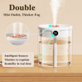 H2o Air Humidifier 2L Large Capacity Double Nozzle With LCD Humidity Display Aroma Essential Oil Diffuser For Home Portable USB. 