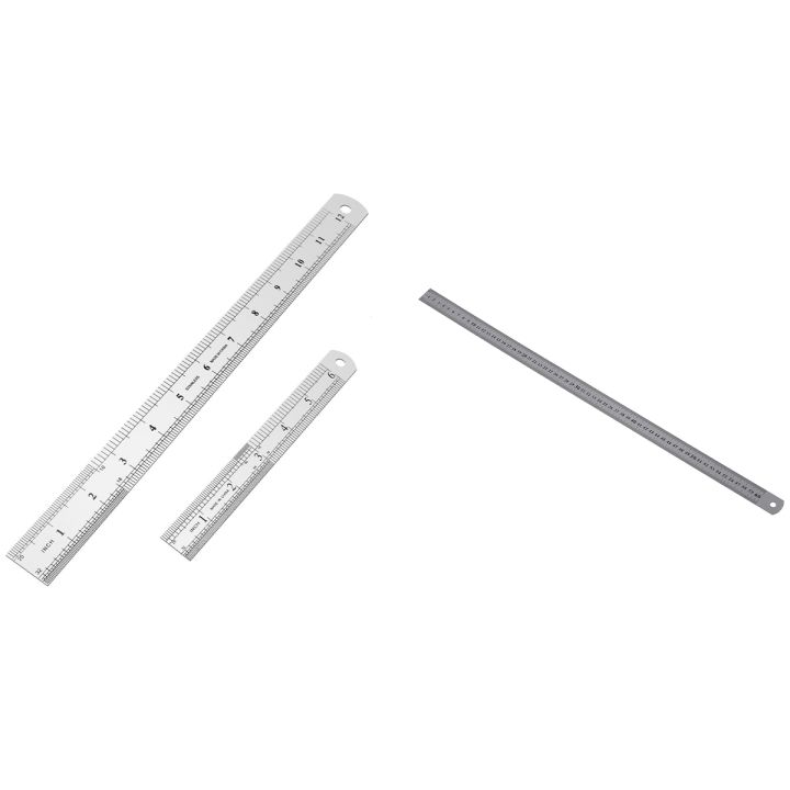 Long Rullers Spreeshop Stainless Steel 60cm 23.6 Inch Measuring Long Straight Ruler ...