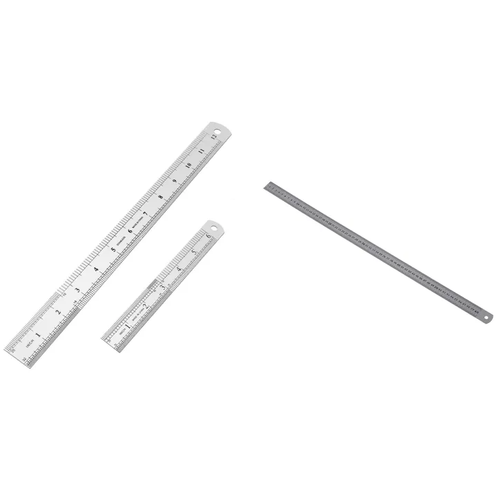 Spreeshop Stainless Steel 60cm 23.6 Inch Measuring Long Straight Ruler ...