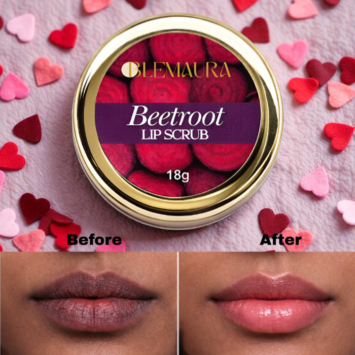 Beetroot Lip Scrub With Natural Lip Tint  By BLEMAURA