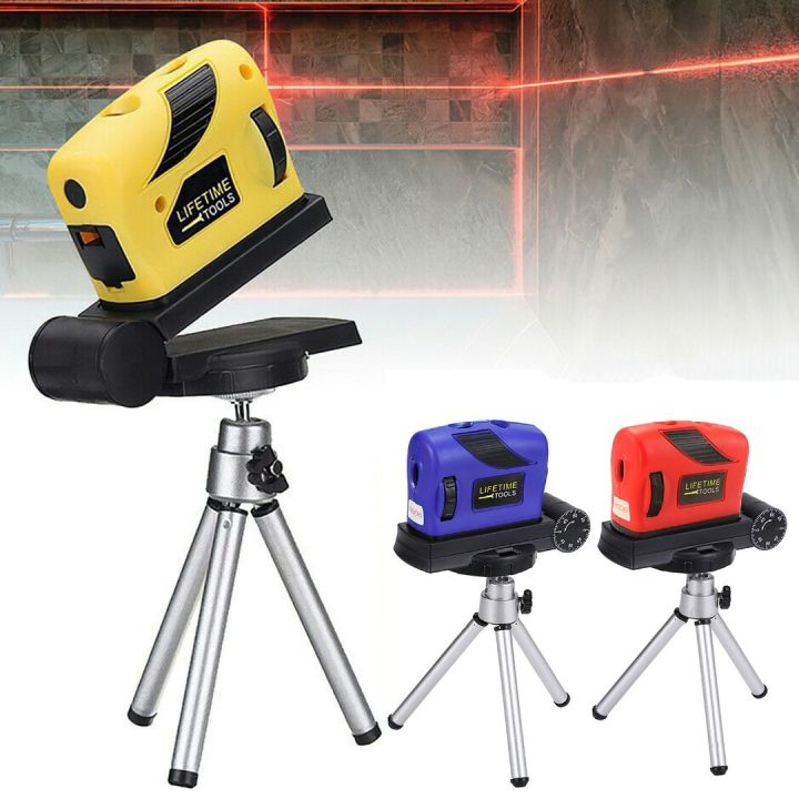 Laser Lazer Level Instrument 360 Degree Rotating Point/Line/Cross/Vertical Infrared Laser Level Meter Tripod Beam Mark Tools