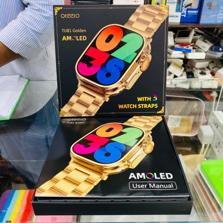 Oteeto%20TU81%20Gold%20Edition%20Ultra%20Amoled%20Display%20Smartwatch%203%20Straps%20-%20Image%204