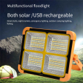 LED Solar FloodLight Rechargeable Emergency Camping Light 4500W Outdoor Waterproof Portable Searchlight Spotlight. 