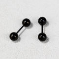 1Pair Women Men Stainless Steel Minimalist Stud Earring Small Tiny Double Balls Barbell Screw Studs Ear Bone Nail Lip Piercing. 